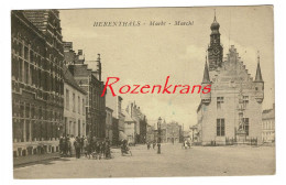 Delcampe - Herentals Herenthals Markt Marche CPA Geanimeerd ZELDZAAM (In Zeer Goede Staat) Antwerpse Kempen - Herentals