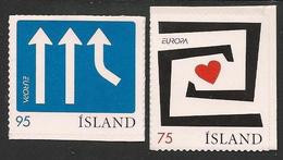 ISLANDIA/ ISLAND/ ICELAND/ ISLANDE - EUROPA 2006 - TEMA "INTEGRACIÓN".-   SERIE De 2 V. ADHESIVOS Procedentes De CARNET - 2006