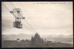 España - Circa 1920 - Postcard - San Sebastian - Mount Ulia Cable Car - Guipúzcoa (San Sebastián)