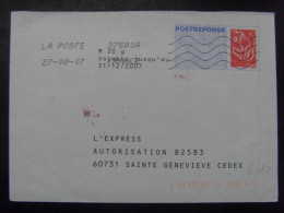 128- PAP Réponse Lamouche Phil@poste L'Express 07P210 Obl Pas Courant - Listos Para Enviar: Respuesta/Lamouche