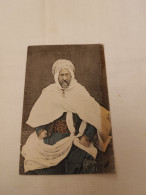 ANTIQUE POSTCARD ALGERIA MEN WITH TURBAN " A Agha De Tugurt" UNUSED - Mannen