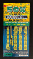 114 H, Lottery Tickets, Portugal, « Raspadinha », « Instant Lottery », « 50 X MAIS DE € 50.000.000 EM PRÉMIOS », Nº 544 - Billets De Loterie