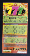 114 H, PORTUGAL, Lottery Ticket« Raspadinha », « Instant Lottery », « 777 Pode Ganhar Até €77.777 », Nº 538 - Billets De Loterie