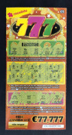 114 H, PORTUGAL, Lottery Ticket« Raspadinha », « Instant Lottery », « 777 Pode Ganhar Até €77.777 », Nº 538 - Loterijbiljetten