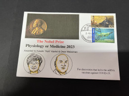 4-10-2023 (3 U 17) Nobel Medecine Prize Awarded In 2023 - 1 Cover - Germany NOBEL Stamp (postmarked 2-10-2022) - Autres & Non Classés