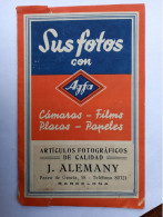 J. ALEMANY SOBRE DE FOTOGRAFIAS 1950 - BARCELONA - Matériel & Accessoires