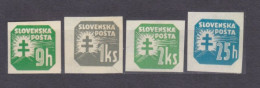 1939 Slovakia 57b,62b,65b-66b MLH Definitive - Cross 5,70 € - Nuovi