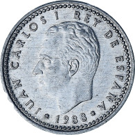 Espagne, Juan Carlos I, Peseta, 1988, Aluminium, TTB+, KM:821 - 1 Peseta