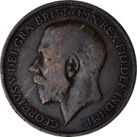 Grande-Bretagne, George V, Penny, 1921, Bronze, TTB, KM:810 - D. 1 Penny