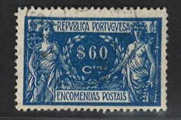 Portugal 1920-22 "Parcels" 60c Condition Canceled Mundifil #8 (Parcel Post) - Oblitérés