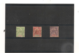 GUYANE FRANÇAISE ANNÉES 1900/04 N°Y/T : 43/44-48 Oblitérés - Used Stamps