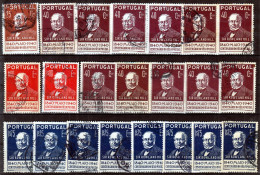 Action !! SALE !! 50 % OFF !! ⁕ Portugal 1940 ⁕ Sir Rowland Hill / 100 Years Of Postage Stamps ⁕ 22v Used - Oblitérés