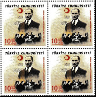 Turkey, Türkei - 2023 - Centenary Of Lausanne Peace Treaty (M.Kemal Atatürk) - Block Of 4 Set ** MNH - Ongebruikt