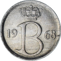 Belgique, 25 Centimes, 1968, Bruxelles, Cupro-nickel, TTB+, KM:154.1 - 25 Cents