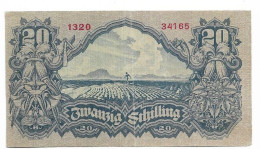 U Austria 20 Shillings 1945 E\W Honeycomb. Wide Number. - Austria
