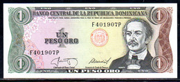 659-Dominicaine 1 Peso Oro 1987 F401P Neuf/unc - Dominicana