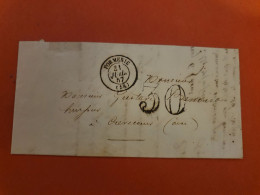 Càd De Formerie Sur Lettre Avec Texte Pour Crevecœur En 1857 - Réf 2517 - 1849-1876: Période Classique