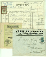 Österreich ITZLING Salzburg 1936 Rechnung +Fiskalmarke+Versandcouvert+PostEmpfangsschein Fa Säckegroßhandlung Reintaler - Oostenrijk