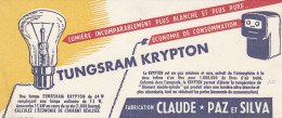 Buvard - LAMPE TUNGSRAM KRYPTON - Electricité & Gaz