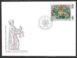 POLOGNE. N°3244 De 1993 Sur Enveloppe 1er Jour. Gravure Sur Bois. - Gravuren