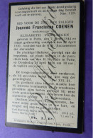 Joannes COENEN Echt E. VERHAEGEN Putte 1844 -1930 - Décès