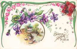 FÊTES - VŒUX - Bonne Fête - Colorisé - Carte Postale Ancienne - Autres & Non Classés