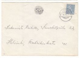 Finlande - Lettre De 1955 - Oblit Luopa - Avec Cachet Rural 3431 - - Briefe U. Dokumente