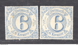 GRX1283  -  Allemagne  -  Tour Et Taxis  :  Mi  53  *   Bleu Clair Et Bleu Foncé - Nuevos