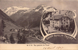 Suisse, Trient, Vue Generale Et Grand Hotel - Trient