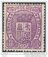 ES155SASF-L3701-TESPER.España,Spain,Espagne.IMPUESTOS  DE GUERRA 1875.(Ed 155) Con Charnla.MAGNIFICO - Servizi
