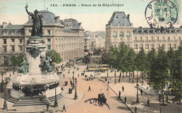 FRANCE - Paris - Place De La République - Animé - Colorisé - Carte Postale Ancienne - Places, Squares