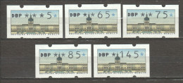 Germany Berlin 1987 Automatenmarken MI VS2 (5-145pfg) MNH - Machine Labels [ATM]