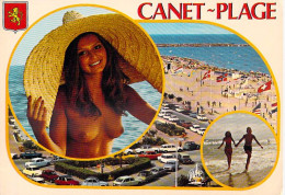 [66] Pyrénées Orientales > CANET SAINT NAZAIRE  CANET-PLAGE ( Seins Nus Nu Nue - BLASON)* PRIX FIXE - Canet En Roussillon