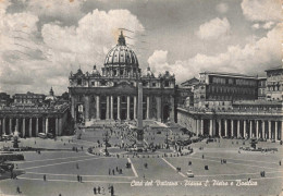 VATICAN - Cita Del Vaticano - St Peter's Square, The Basilica - Animé - Carte Postale Ancienne - Vaticano