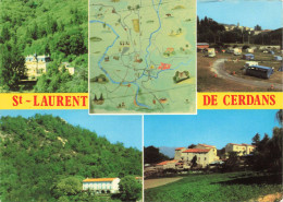 FRANCE - Saint Laurent De Cerdans - Souvenir - Colorisé - Multi Vue -  Carte Postale Ancienne - Andere & Zonder Classificatie