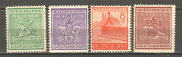 Germany Lokalausgaben Meissen 1945 Mi 35-38 MNH - Ungebraucht