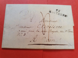Marque Postale De Mortagne Sur Lettre Avec Texte Pour Caen En 1820 - Réf 2570 - 1801-1848: Precursors XIX
