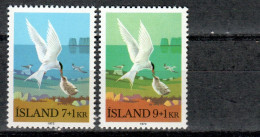 ISLANDE  422-3 MNH ** - Bird - Oiseau (sterne Arctique) 1972 - Neufs