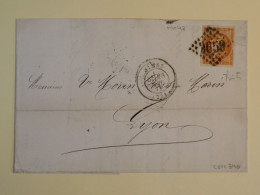 DC5 FRANCE BELLE LETTRE SIGNEE  RR 1871  NIMES A  LYON   + N°48 EMISSION DE BORDEAUX  +AFFR. INTERESSANT  ++ - 1870 Emission De Bordeaux