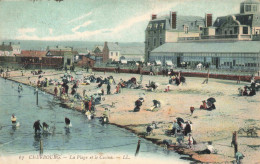 FRANCE - Cherbourg - La Plage Et Le Casino - Animé - Colorisé - Carte Postale Ancienne - Cherbourg