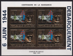 Thème De Gaulle - Guinée Bf En Or - Neuf ** Sans Charnière - TB - De Gaulle (General)