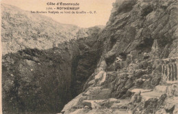 FRANCE - Rothéneuf - Les Rochers Sculptés Au Bord Du Gouffre - Carte Postale Ancienne - Rotheneuf