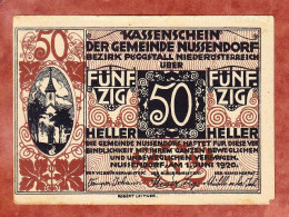 Notgeld, Gemeinde Nussendorf, 50 Heller, 1920 (22999) - Austria