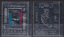 Thème De Gaulle - Sharjah - Timbre En Argent - Neuf ** Sans Charnière - TB - De Gaulle (General)