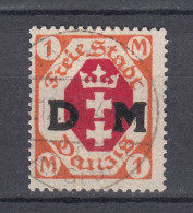 Danzig 1921-Mi. D11-PF IV,n In Danzig Oben Gebrochen,Gestempelt(D3621) - Service