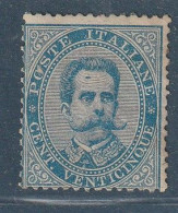 ITALIE - N°36 * (1879-82) 25c Bleu : Humbert 1er - Ongebruikt