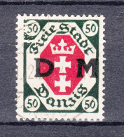 Danzig 1921-Mi. D8-Abart??,sehe Links Oben,Gestempelt(D3622) - Dienstmarken