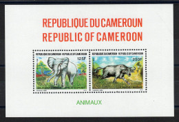 Cameroun - YV BF 28 N** MNH Luxe , Eléphant Et Buffle , Animaux - Cameroon (1960-...)