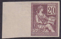 France Variétés  N°113e 20c Brun-lilas Non Dentelé Bdf  Qualité:(*) - 1900-02 Mouchon