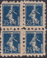 France Variétés  N°140 Poste Enfantine Bloc De 4  Qualité:** - 1906-38 Sower - Cameo